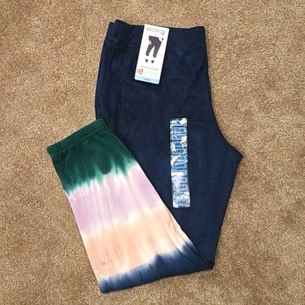 NWT, Wildfox Tie-Dye jogger, Size L